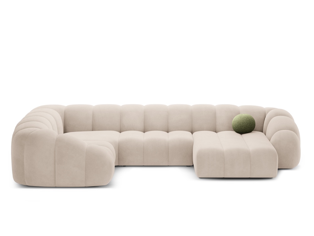 CXL by Christian Lacroix Lyna, panoramic sofa 7 seats
